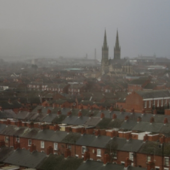 Misty morning in Belfast