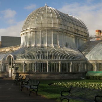 The Palm House in the Botanical Garden in Belfast